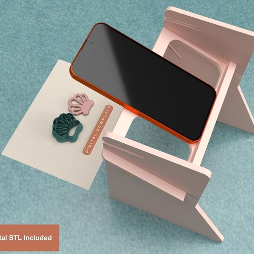 Adjustable Phone Stand STL | For Filming, Reels & Content Creation