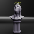 1.png Planter bust with veil and pillar + Bust with veil and pillar