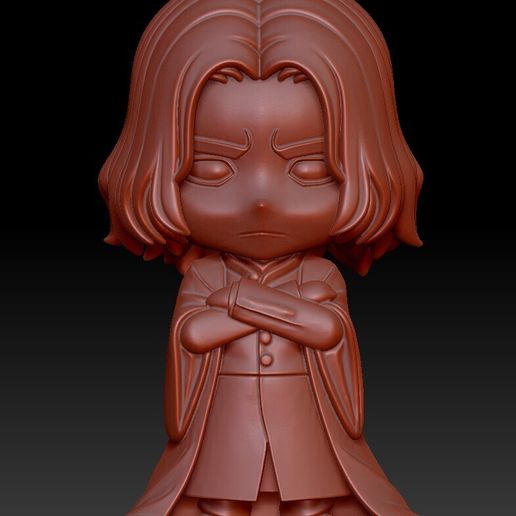 Severus Snape Chibi STL | 3D Printable Harry Potter Figure