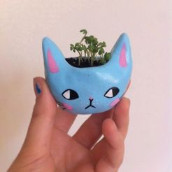 cat-vase.jpg Free STL file VASE CAT・3D printer model to download
