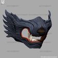 07.jpg Wolf Face Mask Cosplay - High Quality Details 3D print model