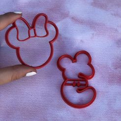 IMG_4173.jpg Бесплатный STL файл Cortante de galleta - Minnie Mouse con moño・Шаблон для 3D-печати для загрузки