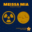 40.-Cookie-Cutter-Icon-Nuclear-Radioactive.png Signe radioactif nucléaire - Fichier d'impression 3D en gras pour les gâteaux de science et d'Halloween