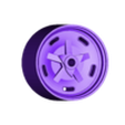 Halibrand Kidney Bean wheel.STL Halibrand Kidney Bean Hot rod wheels