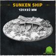MMF-Sunken-Ship-14.jpg Sunken Ship  (Big Set) - Wargame Bases & Toppers