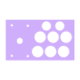 Joystick Panel.stl Mini arcada impresa en 3D