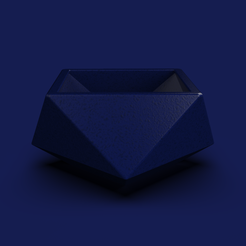2c3f5371-ad91-486a-a233-3b0fd2a488e6.png Free STL file 78. Facet Origami Geometric Bonsai Pot - V19 - Megumi (Inches)・3D print object to download
