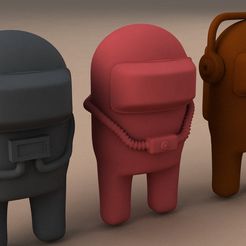 ff.jpg Archivo STL Entre nosotros, la tripulación espacial・Plan de impresora 3D para descargar