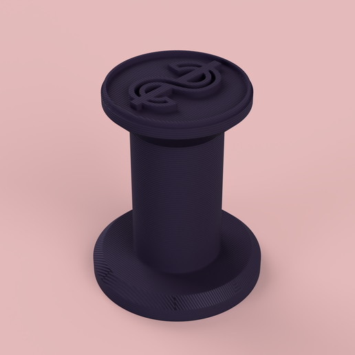 Dollar Seal Stamp 3D model