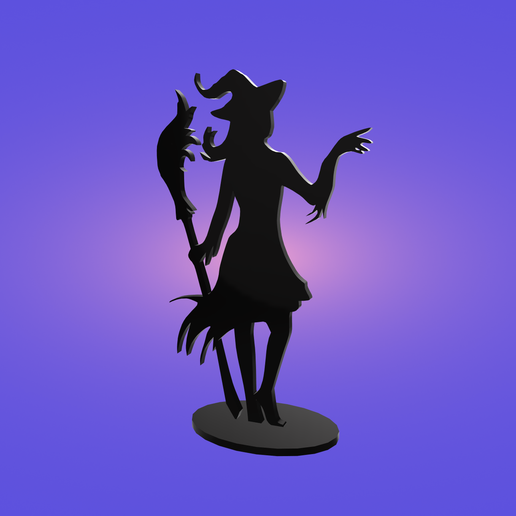 Witch statuette 3D model