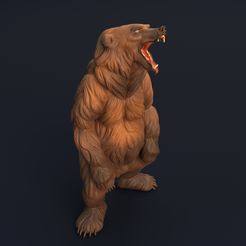 Angry_bear_9.jpg Archivo 3D Oso pardo・Modelo de impresora 3D para descargar