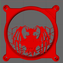diablo4.png Fichier STL gratuit Diablo IV 120mm Fan Grill・Plan imprimable en 3D à télécharger