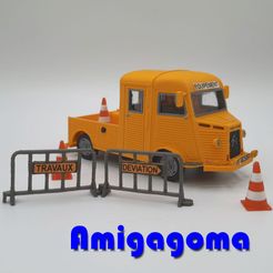 tubetravaux1.jpg Fichier 3D Tube Citroën version pickup double cabine・Modèle pour impression 3D à télécharger