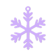 Snowflake 9.stl Snowflake Garlands/ Guirnaldas de Guirnaldas de flaos de nieve