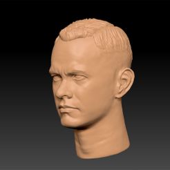 1.jpg The Forrest Gump Tom Hanks Head sculpture 3D print model