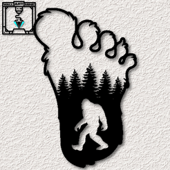 project_20230910_1540200-01.png realistic bigfoot wall art sasquatch wall decor 2d art creature