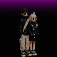 cool-best05.png Stylized Street Couple Figure STL