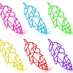Plume-Necklace-(Colors).jpg STL-Datei Plume Necklace herunterladen • 3D-druckbares Design, TutoSolid