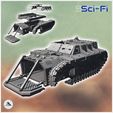 1-PREM.jpg Sci-Fi armored futuristic vehicle carcass with tracks and open cargo door (7) - Future Sci-Fi SF Post apocalyptic Tabletop Scifi Wargaming Planetary exploration RPG Terrain