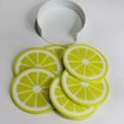 Posavasos-Gajos-de-limón.jpg Coasters Orange Lemon Orange Segments