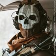 GHOST MASK MW2 SIMON RILEY - CALL OF DUTY - MODERN WARFARE - 3 - WARZONE - COSPLAY