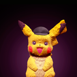 Пика.png Detective Pikachu Inspired STL - Niedliche Pokemon Elektrische Maus 3D-Druck Figur