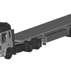 1.png 3D file DAF CF truck Trailer・Model to download and 3D print