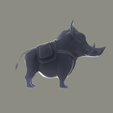 1.png Mighty Boar Courier DOTA 2 3D Model