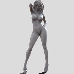 1-(8).jpg Datei STL Frau Figur nackt・Modell für 3D-Druck zum herunterladen