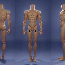 fullbody.jpg STL file Tom Of Finland(Inspired) BJD body・3D print design to download, ChrisGTZB