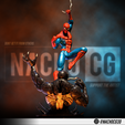 1.png Fan Art Spiderman Vs Venom - Statue