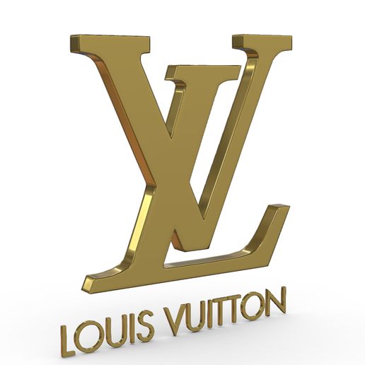 👗 Louis Vuitton logo 2・ STL File for ・Cults