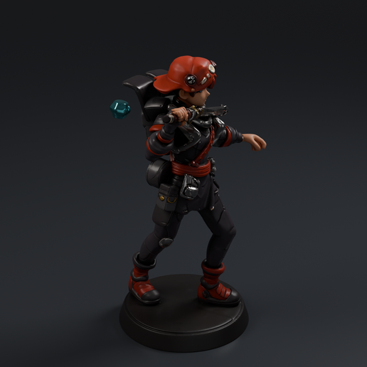 Sci-Fi Character 1 3D printable STL miniature