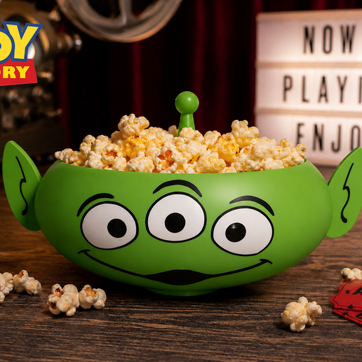 👽 Toy Story Alien Popcorn / Snack Bucket・ 3MF File for 3D