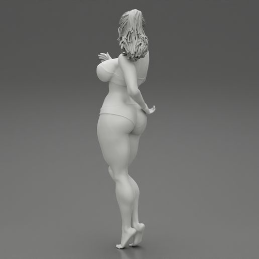 Girl-10.jpg 3D file Sexy Bikini Beach Girl 3D Print Model・Design to download and 3D print, 3DGeshaft