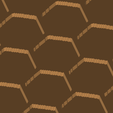 hex-geometric-coaster-95mm-4-detail.png Hex Geometric Coaster 95mm - Honeycomb Pattern Drinks Mat