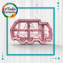 1639-Camión-de-basura.58.jpg STL file Garbage truck cutter・Design to download and 3D print