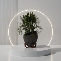 Planter-Vase_3.png Fichier OBJ Jardinière élégante minimaliste・Objet imprimable en 3D à télécharger