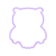 Buho M1 S.stl Owl Owl cookie cutter
