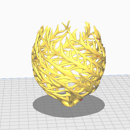 Organic Branch Bowl STL Decorative 3D Printable Vase