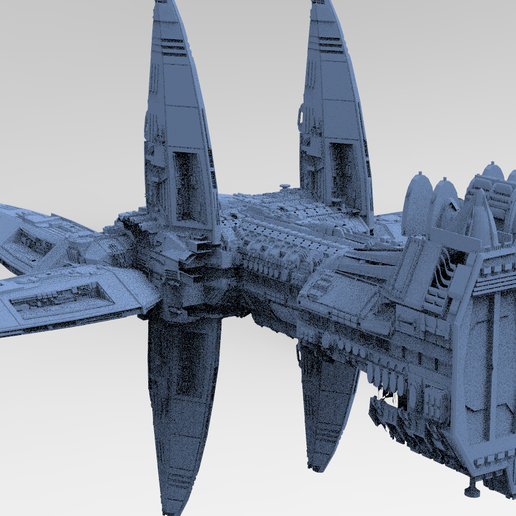 Wraith Interceptor ship 3D model