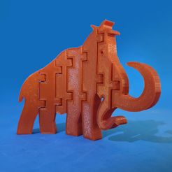 F1.jpg Free STL file Flexi Mammoth・3D printable design to download
