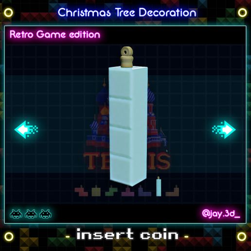 Tetrimino 6.jpg Télécharger fichier STL Décoration de l'arbre de Noël (édition rétro du jeu) • Plan pour impression 3D, jayceedante