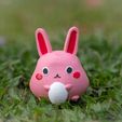 4-P1112015.jpg Angora Rabbit with Egg - Story of Seasons Trio of Towns