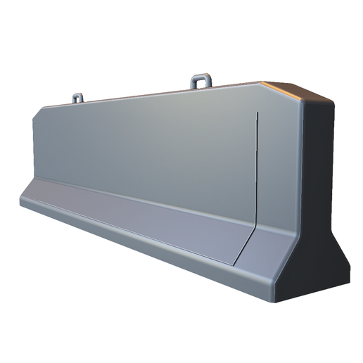 Concrete Jersey Barrier with Lifting Hooks