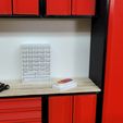 20230429_144538.jpg STL file 1/10 scale 96 Drawer Storage rack for Garage or Diorama・3D printer model to download