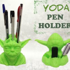 yoda-pen-holder-fb.jpg Archivo STL Yoda Pen Holder・Diseño para descargar y imprimir en 3D