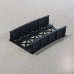 Capture d’écran 2018-05-15 à 09.54.29.png Descargar archivo STL gratis Escala HO Sección de puente curvo de 24・Modelo para la impresora 3D