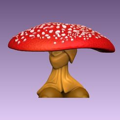 1.jpg STL file Magic mushroom - fly agaric・3D printable model to download