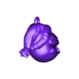 Snorlax Head Keychain.stl STL file Pikachu Snorlax and Squirtle Pokemon Christmas Keychain・3D printer model to download